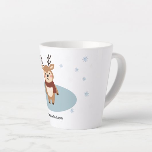 Santa’s Little Helper カフェラテマグ (右アングル)