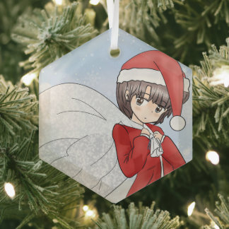Santa’s Little Helper ガラスオーナメント