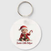 Santa’s Little Helper Keychain – Cute Christmas  キーホルダー (正面)