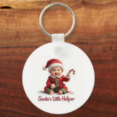 Santa’s Little Helper Keychain – Cute Christmas  キーホルダー (正面)