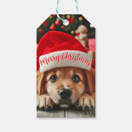 Santa’s Little Helper Puppy ギフトタグ