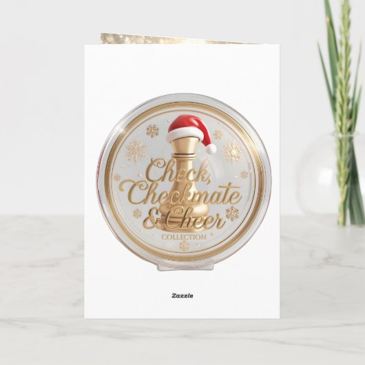 Santa’s Next Move – Funny Chess Christmas Greeting カード (裏面)