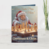 Santa’s Next Move – Funny Chess Christmas Greeting カード (正面)