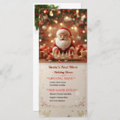 Santa’s Next Move – Funny Chess Christmas Menu Car メニュー (正面/裏面)