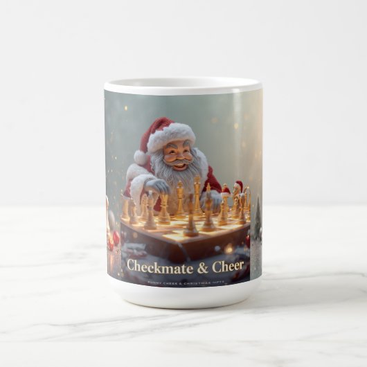 Santa’s Next Move – Funny Chess Christmas Mug for  コーヒーマグカップ (中央)