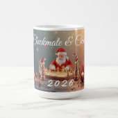Santa’s Next Move – Funny Chess Christmas Mug for コーヒーマグカップ (中央)