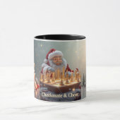 Santa’s Next Move – Funny Chess Christmas Mug for マグカップ (中央)
