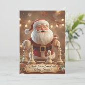 Santa’s Next Move – Funny Chess Christmas Thank Yo サンキューカード (スタンド正面)