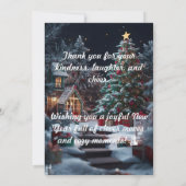 Santa’s Next Move – Funny Chess Christmas Thank Yo サンキューカード (裏面)