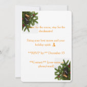 Santa’s Next Move – Funny Christmas Chess Party In 招待状 (裏面)