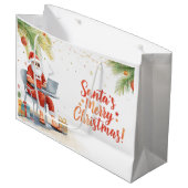 Santa’s Online Computer Lovers Merry Christmas! ラージペーパーバッグ (正面アングル)
