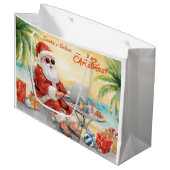 Santa’s Online Computer Lovers Merry Christmas! ラージペーパーバッグ (正面アングル)