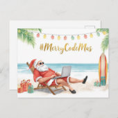 Santa’s Online Programmer Merry Christmas! シーズンポストカード (正面/裏面)