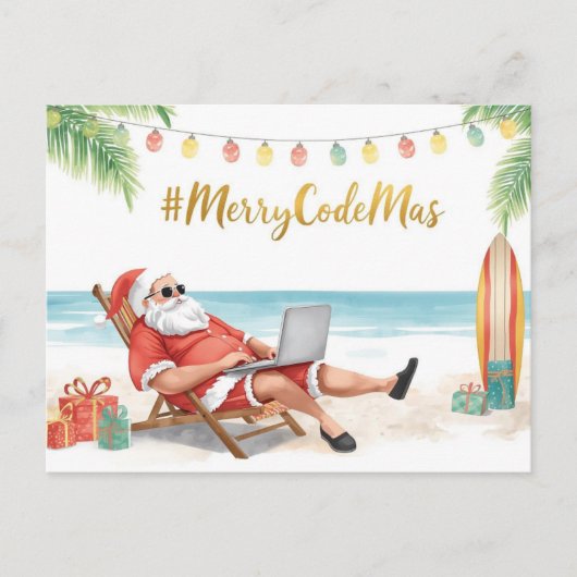 Santa’s Online Programmer Merry Christmas! シーズンポストカード (正面)