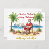 Santa’s Online Programmer Merry Christmas! シーズンポストカード (正面/裏面)