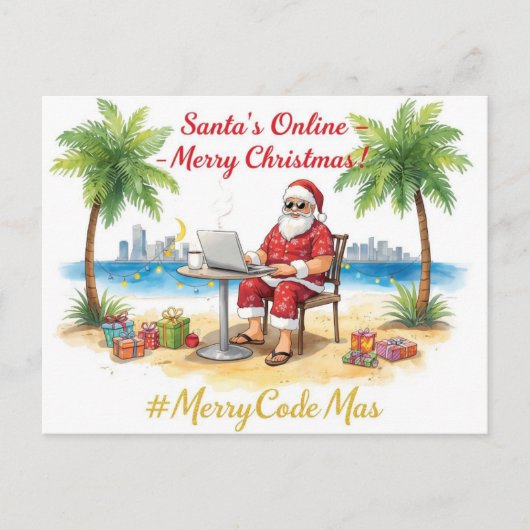 Santa’s Online Programmer Merry Christmas! シーズンポストカード (正面)