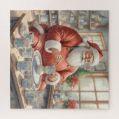Santa’s Pottery Workshop: Hand-Painted Ceramic ジグソーパズル (横)
