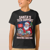 Santa s Rebooting Tech Support Tee Tシャツ (正面)