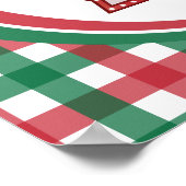 Santa’s Retro Marquee – Ho Ho Ho Merry & Bright ポスター (角)