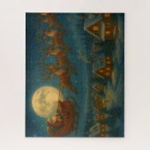 Santa’s Sleigh Flight – Moonlit Christmas Eve  Jig ジグソーパズル (縦)