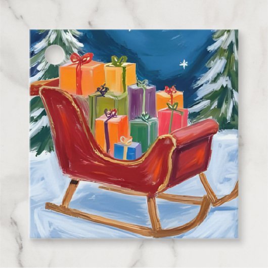 Santa’s Sleigh Merry Christmas  フェイバータグ (正面)