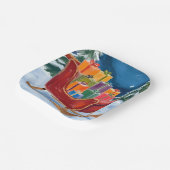 Santa’s Sleigh Merry Christmas  ペーパープレート (傾斜あり)