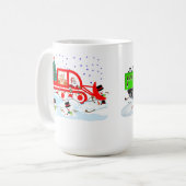 Santa’s Snowplow Shenanigans – Wreck the Halls! コーヒーマグカップ (正面左)