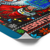 Santa s Support Rebooting Tech Ugly ポスター (角)