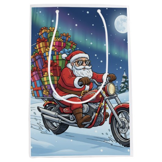 Santa’s Surprise Gift Bag ミディアムペーパーバッグ (正面)