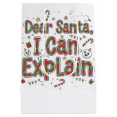 Santa’s Surprise Gift Bag ミディアムペーパーバッグ (裏面)