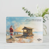 Santa’s Tropical Manger Christmas in July Card シーズンカード (スタンド正面)