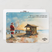 Santa’s Tropical Manger Christmas in July Card シーズンカード (正面/裏面)