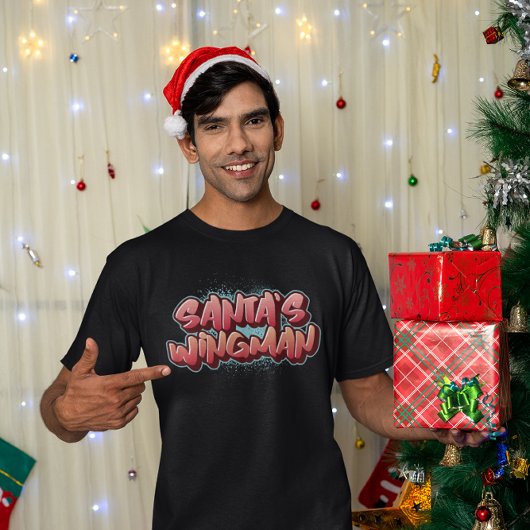 Santa’s Wingman Funny Christmas – Holiday Party Tシャツ