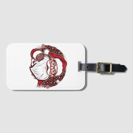 Santa saw my search history we are doomed ラゲッジタグ (正面横)