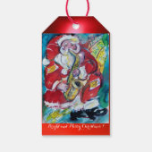 SANTA & SAX、クリスマスパーティー ギフトタグ (裏面)