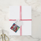 SANTA & SAX、クリスマスパーティー ギフトタグ (より糸付き)