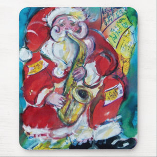 SANTA & SAX、クリスマスパーティー マウスパッド