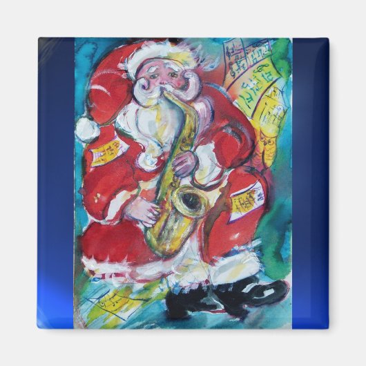 SANTA & SAX, クリスマスパーティー マグネット (正面)