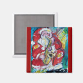 SANTA & SAX、クリスマスパーティー マグネット (正面/裏面)