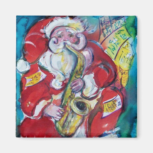 SANTA & SAX, クリスマスパーティー マグネット (正面)