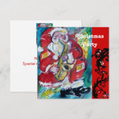 SANTA & SAX, クリスマスパーティー 招待状 (正面/裏面)
