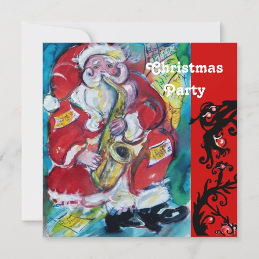 SANTA & SAX, クリスマスパーティー 招待状 (正面)