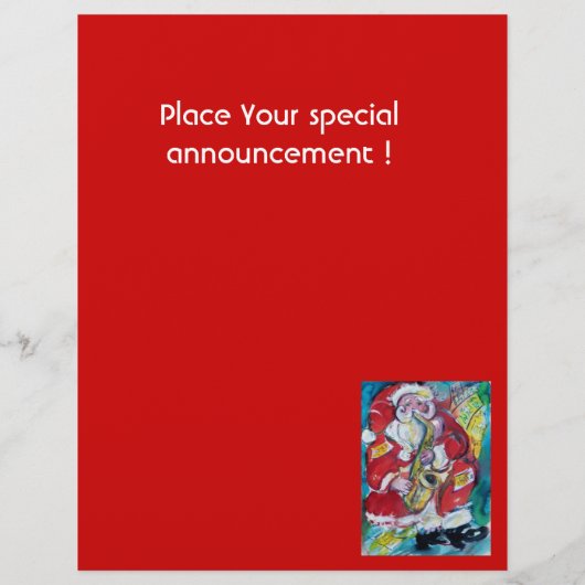 SANTA & SAX チラシ (裏面)