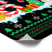 Santa Says 67 Christmas Ugly Sweater 6 7 Six Seven ポスター (角)