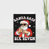Santa Says 6 7 Six Seven Meme Baseball Number 67 G カード (正面)