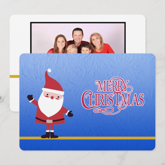 Santa says Merry Christmas - Personalize photo (正面/裏面)