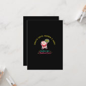 SANTA SAYS: MERRY X-MAS カード (正面/裏面インサイチュ)