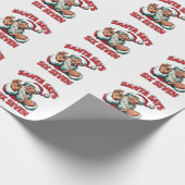 Santa Says Six Seven 6 7 Christmas Santa Claus ラッピングペーパー (角)