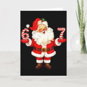 Santa Says Six Seven 6 7 Gen Z Alpha Meme Christma カード (正面)