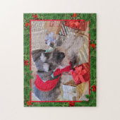 Santa Schnauzer Jigsaw Puzzle ジグソーパズル (縦)